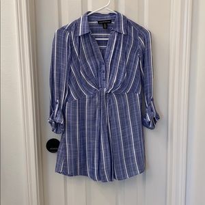 Maternity half button shirt